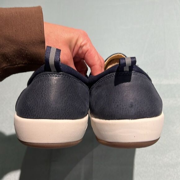 Revitalign Orthotic Shoes Brewster Canvas‎ Blue Waco Spenco size 12.5EE B37 main image 5